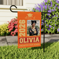 Personalized Graduation Garden Flag with Photo, Double Sided, Custom Name & School, Graduation Decoration 2026 Yard Sign, Class of 2026 Flag