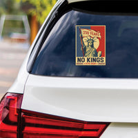 No Kings in America 250 Years Protest Vinyl Sticker, Resist Hate Decal, Anti-Trump Resistance, Resist Fascism Car Bumper Sticker, 6" x 4.5"