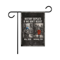 Abolish ICE Garden Flag, Double Sided, No Kings, Keep the Immigrants, Deport the Racists, Anti-Trump, Resist Racism, Resist Fascism Flag