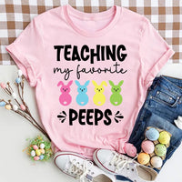 Teaching My Favorite Peeps Shirt, Easter Teacher Shirt, Funny Classroom Peeps Tee, Cute Easter Day Shirt, Easter Gifts, Gifts for Teachers