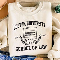 Custom College Sweatshirt, Personalized University Shirt, College Name Tee, Custom School Spirit Shirt, Graduation Gifts, Gifts for Students