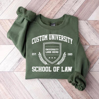 Custom College Sweatshirt, Personalized University Shirt, College Name Tee, Custom School Spirit Shirt, Graduation Gifts, Gifts for Students