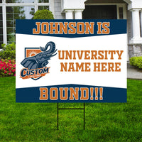 Personalized College Bound Yard Sign Class of 2026, Graduation Yard Sign Senior 2026 Sign, University Bound Grad Sign Outdoor Decoration