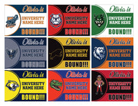 Personalized College Bound Yard Sign Class of 2026, Graduation Yard Sign Senior 2026 Sign, University Bound Grad Sign Outdoor Decoration
