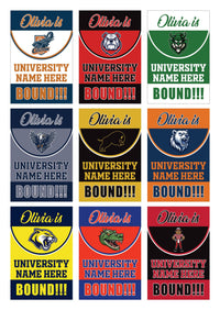 Personalized College Bound Garden Flag, Class of 2026 Flag, Senior 2026 Graduation Flag, Future College Banner, Graduation Decor Gift