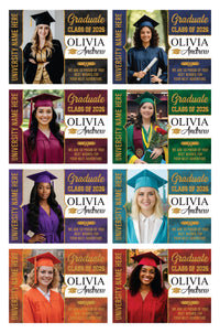 Personalized Graduation Yard Sign with Photo Class of 2026, Custom Senior 2026 Yard Sign, Graduation Party Outdoor Sign with Stakes