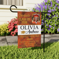 Personalized Graduation Garden Flag Class of 2026, Custom Photo Yard Sign Flag, Senior 2026 Graduation Flag, Graduation Decor Gift