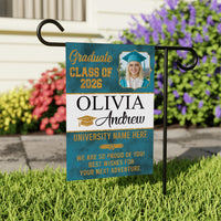 Personalized Graduation Garden Flag Class of 2026, Custom Photo Yard Sign Flag, Senior 2026 Graduation Flag, Graduation Decor Gift