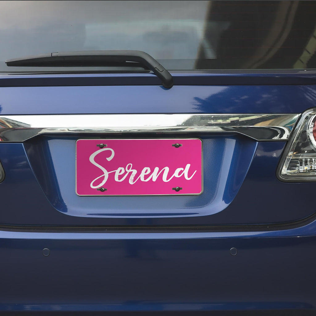 Custom Aluminum License Plate, Personalized Vanity License Plate 6x12 ...