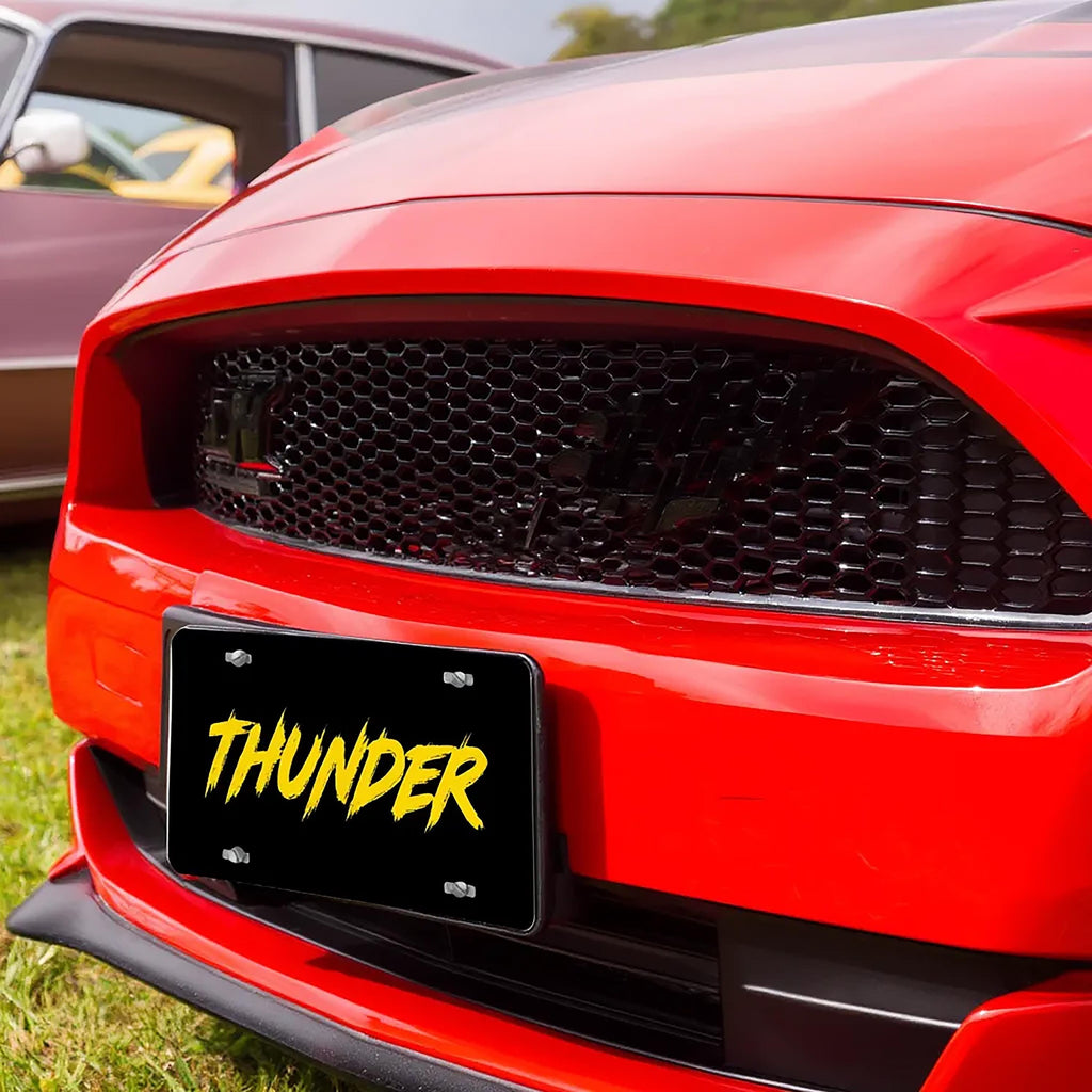 Custom Aluminum License Plate, Personalized Vanity License Plate 6x12 ...