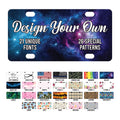 Custom Aluminum License Plate, Personalized Vanity License Plate 6x12, Custom Car Tag with Colors & Fonts, Personalized Car Plate