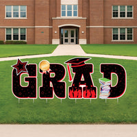 Class of 2026 Graduation Yard Sign, Congratulations 2026 Grad Lawn Decoration, Senior Graduation Party Outdoor Yard Sign with Stakes