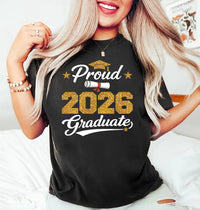 Proud Family Graduate 2026 Shirt, Custom Graduation 2026 Shirt, Graduation Family Tee, Senior 2026 Celebration Shirt, Gifts for Family