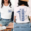 Personalized Certified Nursing Assistant Shirt, Nurse Appreciation Tee, Future CNA Shirt, Healthcare Worker Shirt, Nurse Gifts, Front Back