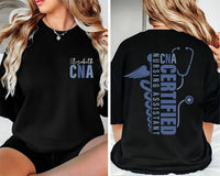 Personalized Certified Nursing Assistant Shirt, Nurse Appreciation Tee, Future CNA Shirt, Healthcare Worker Shirt, Nurse Gifts, Front Back