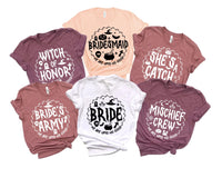 Wizard Bachelorette Party Shirt, Witch of Honor Shirt, Maid of Mischief Tee, Mischief Crew Shirt, She Found A Keeper Shirt, Party Shirt