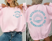 Personalized Family Beach Vacation Shirt, Custom Family Name Shirt, Family Beach Trip Tee, Matching Family Shirt, Vacation Gifts, Front Back