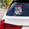 No Kings In America Vinyl Sticker, Resist Hate Decal, Anti-Trump, Resist Racism Sticker, Resist Fascism Car Bumper Sticker, 6