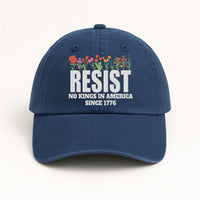 No Kings In America Embroidered Hat, Resist Hat Gift For Anti MAGA, Anti-Trump Hat, Democracy Embroidered Hat, Protest Hat, Patriotic Hat