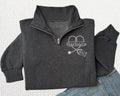 Nurse Embroidered Quarter Zip Sweatshirt, Stethoscope Nursing Student Pullover, RN Graduation Gift, Nurse Gift Healthcare Apparel
