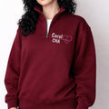 Personalized Nurse Embroidered Quarter Zip Sweatshirt, Custom RN LPN CNA Pullover, Nursing Graduation Gift, Nurse Gift Apparel
