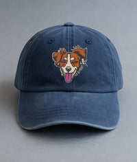 Custom Embroidered Pet Hat, Personalized Dog Hat from Photo, Custom Cat Hat, Pet Portrait Cap, Dog Mom Gift, Custom Dog Baseball Cap