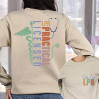Personalized LPN Nurse Shirt, Licensed Practical Nurse Shirt, Custom Name Nurse Tee, Nurse Appreciation Shirt, Nurse Gifts, Front Back