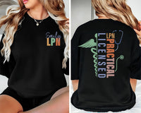 Personalized LPN Nurse Shirt, Licensed Practical Nurse Shirt, Custom Name Nurse Tee, Nurse Appreciation Shirt, Nurse Gifts, Front Back