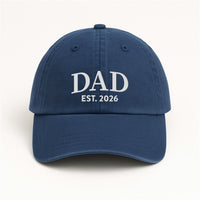 Personalized Dad Embroidered Hat, Custom Grandpa Hat with Est Year, Vintage Dad Cap, Fathers Day Gift, Custom Name Baseball Cap