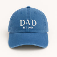Personalized Dad Embroidered Hat, Custom Grandpa Hat with Est Year, Vintage Dad Cap, Fathers Day Gift, Custom Name Baseball Cap