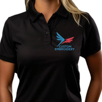 Custom Embroidered Polo Shirt for Men and Women, Personalized & Printed Polo Shirts for Business, Casual Wear, Sports Teams, Work Uniforms (Women)
