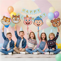 Custom Face on a Stick, Big Head Cutout Photo Prop, Personalized Graduation Face Fan, Wedding Bachelorette Party Face Props