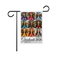 Personalized Graduation Garden Flag with Photo, Double Sided, Custom Name & School, Graduation Decoration 2026 Yard Sign, Class of 2026 Flag