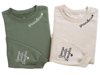 Custom Mama Embroidered Sweatshirt, Kids Names Sleeve Hoodie, Personalized Mom Shirt, Mommy Long Sleeve Shirt, Pregnancy Birthday Gift