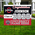 Personalized College Bound Yard Sign Class of 2026, Graduation Yard Sign Senior 2026 Sign, University Bound Grad Sign Outdoor Decoration