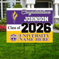 Personalized College Bound Yard Sign Class of 2026, Graduation Yard Sign Senior 2026 Sign, University Bound Grad Sign Outdoor Decoration