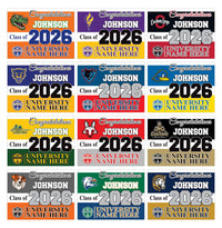 Personalized College Bound Yard Sign Class of 2026, Graduation Yard Sign Senior 2026 Sign, University Bound Grad Sign Outdoor Decoration