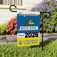 Personalized College Graduation Garden Flag, Double-Sided Custom School, University Logo, Class of 2026 Yard Sign, Graduate Celebration Flag