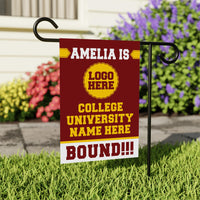 Personalized College Graduation Garden Flag, Double-Sided Custom School, University Logo, Class of 2026 Yard Sign, Graduate Celebration Flag