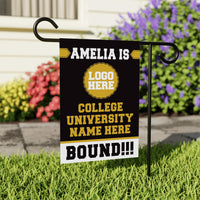 Personalized College Graduation Garden Flag, Double-Sided Custom School, University Logo, Class of 2026 Yard Sign, Graduate Celebration Flag