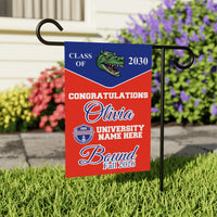Personalized College Bound Garden Flag, Double Sided Future Graduate Custom Decor, University Bound Yard Sign, Class of 2026 Graduation Flag