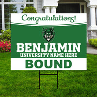 Personalized College Bound Yard Sign Class of 2026, Graduation Yard Sign Senior 2026 Sign, University Bound Grad Sign Outdoor Decoration