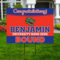 Personalized College Bound Yard Sign Class of 2026, Graduation Yard Sign Senior 2026 Sign, University Bound Grad Sign Outdoor Decoration