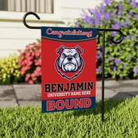 Personalized College Graduation Garden Flag, Double-Sided Custom School, University Logo, Class of 2026 Yard Sign, Graduate Celebration Flag