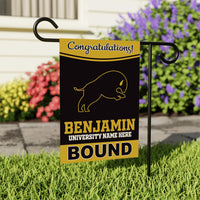 Personalized College Graduation Garden Flag, Double-Sided Custom School, University Logo, Class of 2026 Yard Sign, Graduate Celebration Flag
