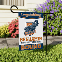 Personalized College Graduation Garden Flag, Double-Sided Custom School, University Logo, Class of 2026 Yard Sign, Graduate Celebration Flag