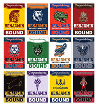 Personalized College Graduation Garden Flag, Double-Sided Custom School, University Logo, Class of 2026 Yard Sign, Graduate Celebration Flag