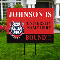 Personalized College Bound Yard Sign Class of 2026, Graduation Yard Sign Senior 2026 Sign, University Bound Grad Sign Outdoor Decoration