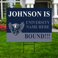 Personalized College Bound Yard Sign Class of 2026, Graduation Yard Sign Senior 2026 Sign, University Bound Grad Sign Outdoor Decoration