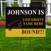 Personalized College Bound Yard Sign Class of 2026, Graduation Yard Sign Senior 2026 Sign, University Bound Grad Sign Outdoor Decoration